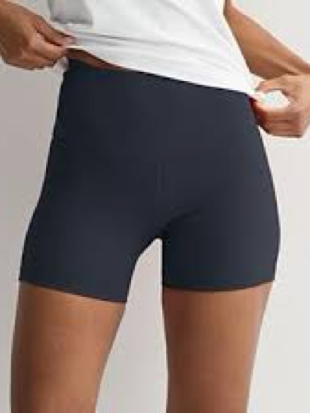 FLX High-Rise Women's Black Bike Shorts, Size Large